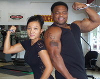 Kim and Roc Arm Curl